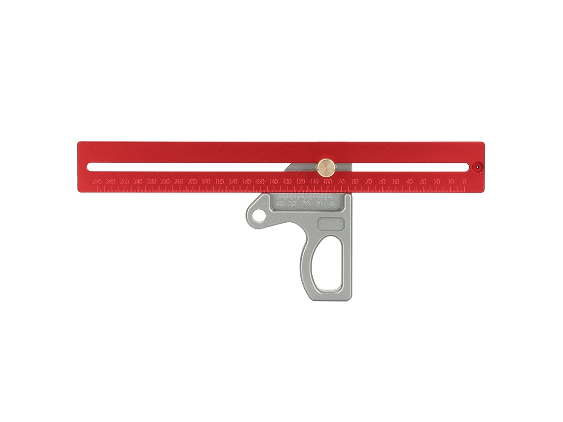 Regla angular de 45/90 grados para carpintería, herramienta de medición, calibre de trazado, 300 mm