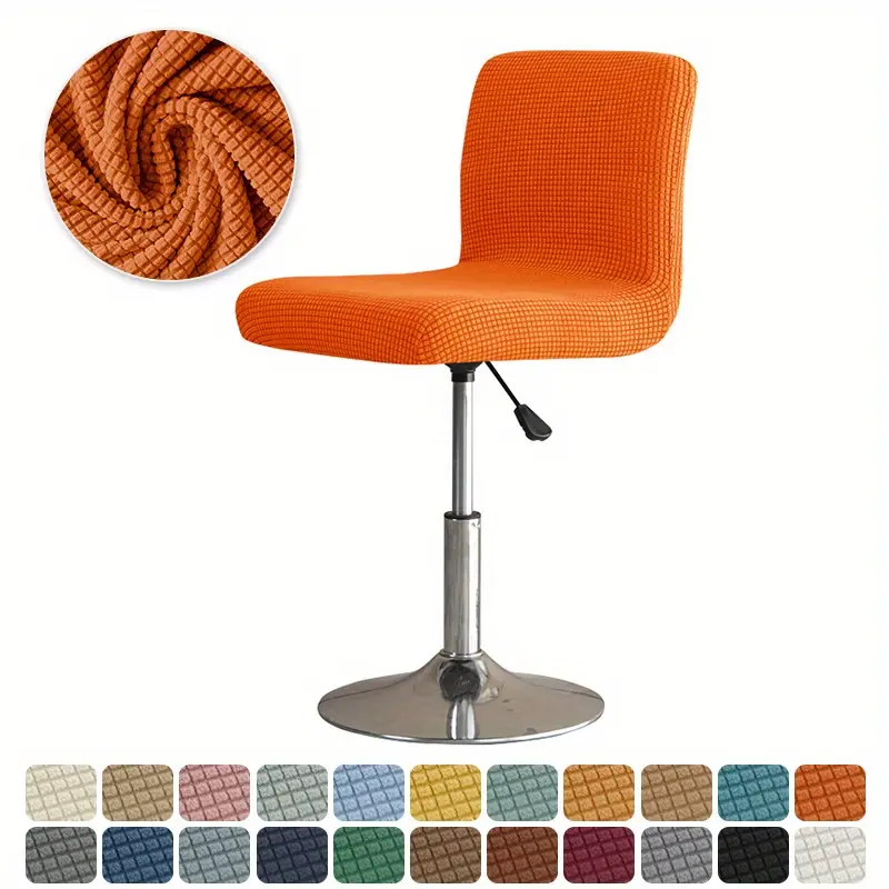 Funda elástica para taburete de bar con funda lavable, EIFSON naranja