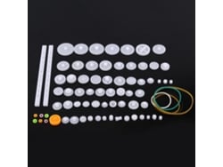 Juego de engranajes de plástico para hacer uno mismo - 75 piezas