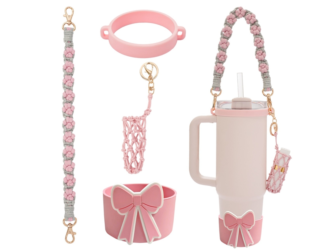 Juego De 4 Accesorios Eifson Para Vasos Con Minibolsa De Almacenamiento Para Vasos Stanley Y Owala (06)