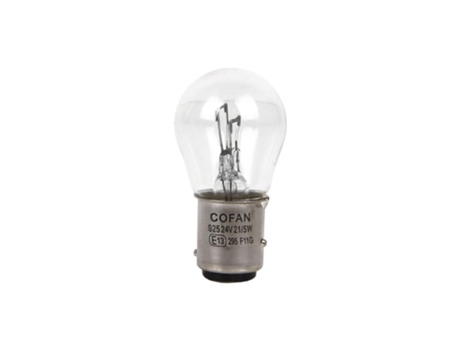 Lámpara cofan 2 polos p21/5w (ba15d) 24v caja 10 unid.