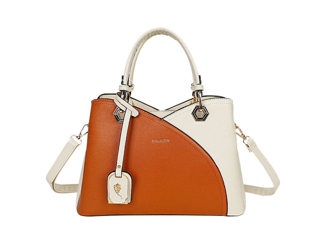 Gallantry Bolso Elegante Efecto Granulado Para Mujer Marrón