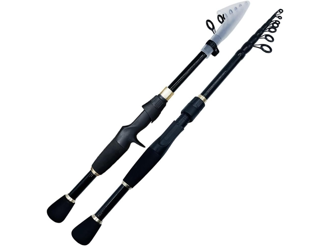 Caña De Pescar, Pesca Mar, Cañas Pescar Telescópicas 1,6-2,4 M, Accesorios Carbono Ultraligeros, Peso 10-30...