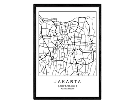 Lámina NACNIC Mapa Jakarta (A3)