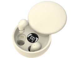 Auriculares Bluetooth ergonómicos e impermeables color beige