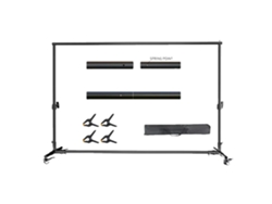 Estructura de fondo, ancho ajustable de 71 cm a 340 cm, altura máxima de 270 cm, ruedas OEM de 2 x 3 m