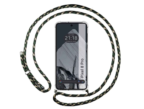 Funda con Cordón para Google Pixel 8 Pro TUMUNDOSMARTPHONE Verde