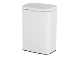 Cubo De Basura Relaxdays Para Montar En La Pared, 8 L, Colgar O Pegar, Con Cubo Interior, De Metal, Cocina/baño, Blanco