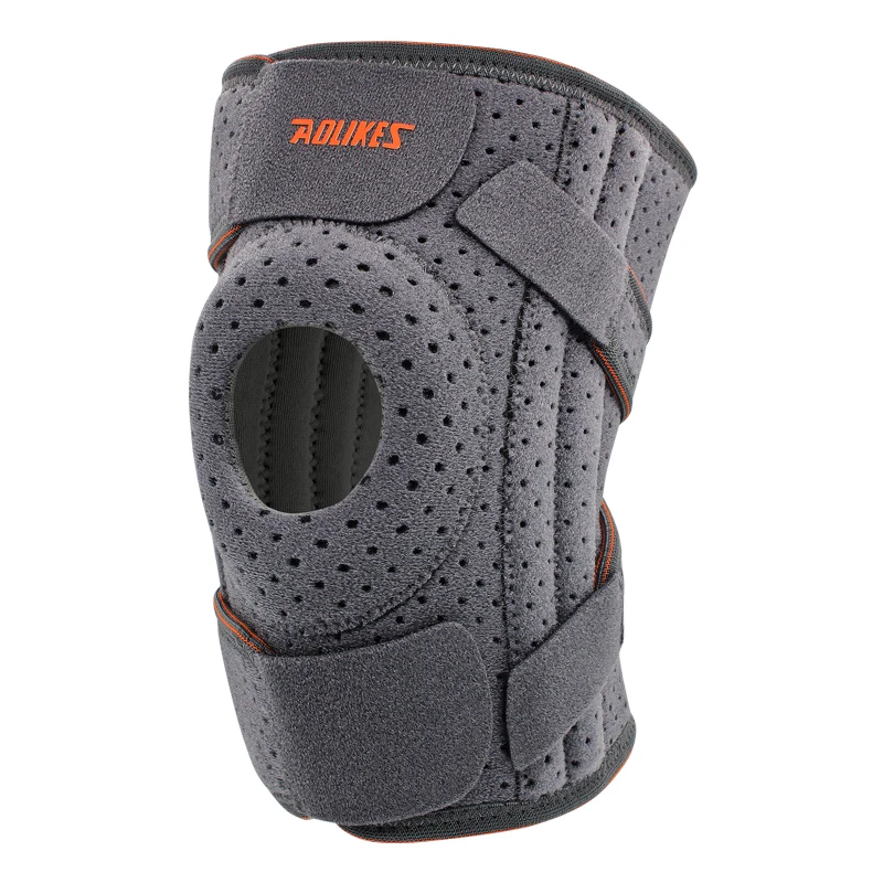 (b, Gris Oscuro) Rodillera Con Estabilizador Lateral Y Almohadilla De Gel Rotuliana, Adecuada Para Ciclismo, Correr, Escalada, Etc.