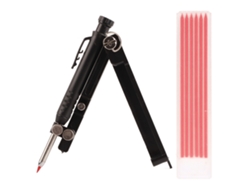 Herramienta De Marcado Multifuncional Para Aluminio, Carpintería Y Construcción Con Recambios Rojos.