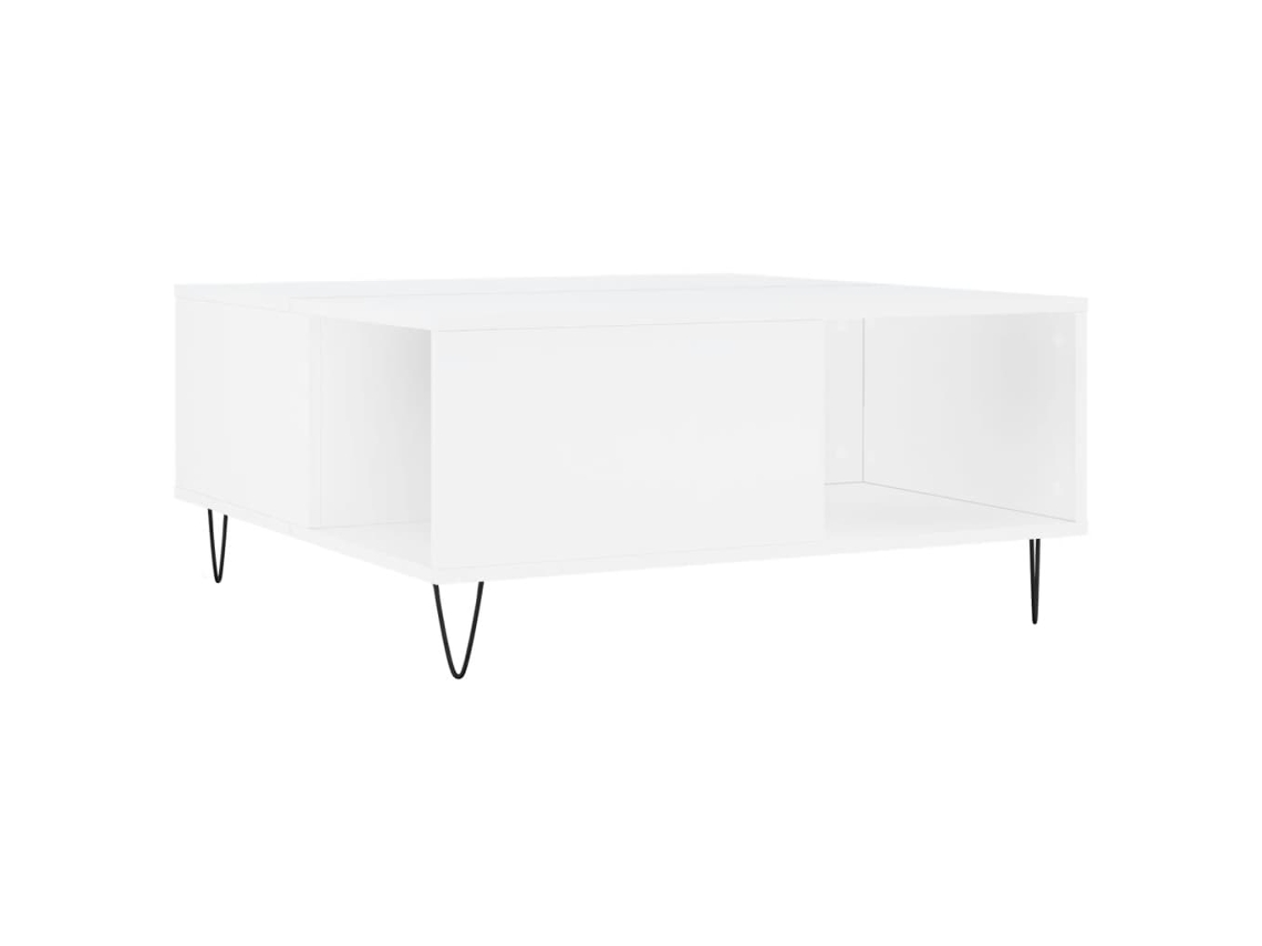 Maison Exclusive - Mesa De Centro Madera Contrachapada Blanco 80x80x36,5 Cm