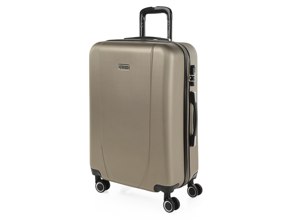 Maleta Abs Mediana Itaca Tiber Champagne (42x65x24 Cm - 68l)