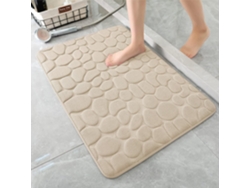 Alfombrilla De Baã±o De Vellã³n Coral, Antideslizante Y Absorbente (caqui/40x60cm) Gertiz