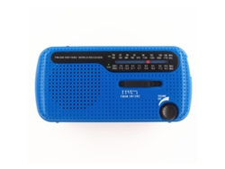 Radio portátil AM/FM/SW de 1200 mAh con carga solar, USB, manivela y batería AAA, linterna LED, SOS para emergencias al aire libre. Viewleaf