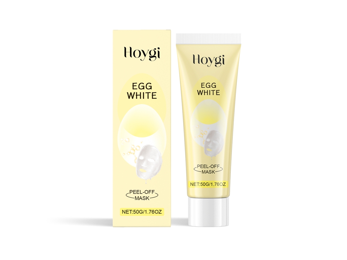 Mascarilla de clara de huevo despegable para una piel sana