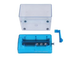 Destructora De Papel Manual, Cortadora De Tiras A6, Para Oficina, Hogar Y Escuela - Azul