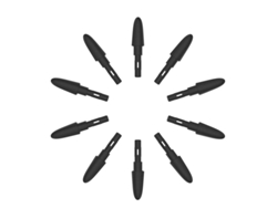 Kit De 10 Puntas De Repuesto Para Lápiz Veikk P002 (sin Batería), Punta Resistente Al Desgaste, Para La Mesa De Dibujo Veikk A50*.