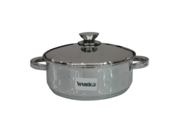 Cacerola inoxidable semiabombada kora 26 cm
