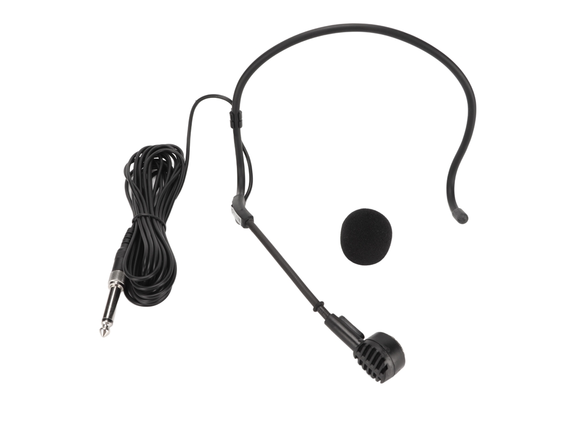 Micrófono De Diadema Con Gancho Para La Oreja, 6,35 Mm, Cable De 5 M, Dinámico, Ergonómico, Para Karaoke, Clases Y Conferencias.