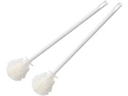 Duas Longas Escovas De Silicone Para Limpar Mamadeiras.