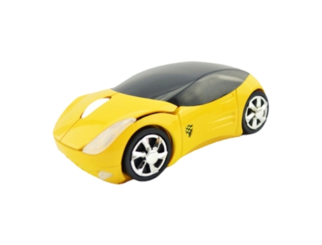 Ratón inalámbrico Ergonómico Antideslizante Agarre cómodo Luces frías Ahorro de energía Sueño automático 1200DPI Coche deportivo Ratón óptico para ...