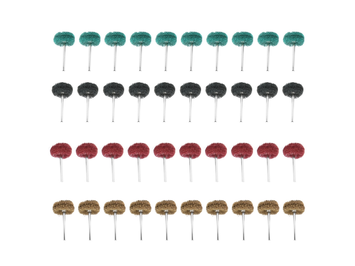 Juego De 40 Accesorios Para Lijadora Con Discos Abrasivos De Nailon Y Acero Inoxidable Para Pulido Y Eliminación De Polvo.
