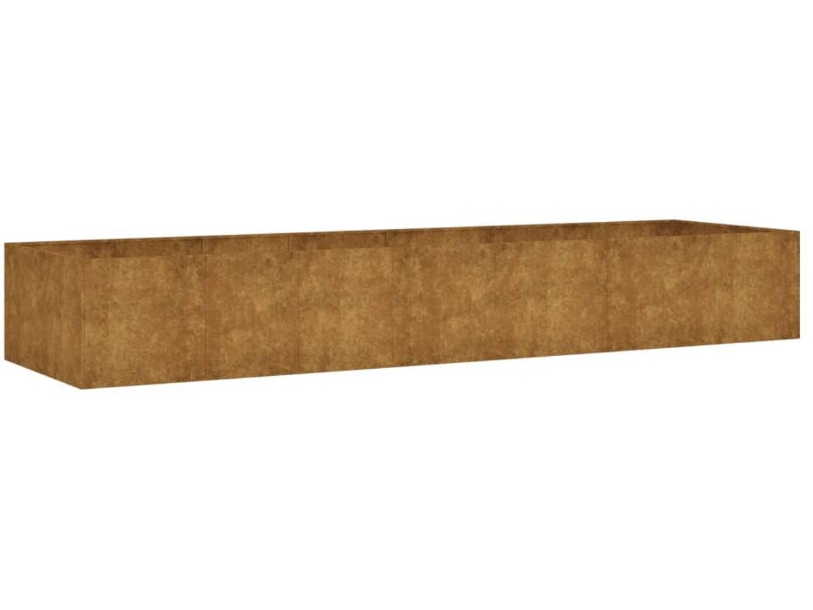 Jardinera VIDAXL Marrón Acero (280x80x40cm)