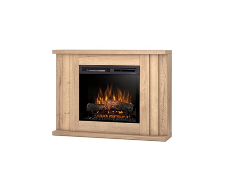 Chimenea LED eléctrica independiente PARIA 23' Roble claro 108 x 80 x 27.5 OUTINFIRE
