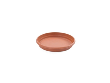 PLASTIKEN TERRA - Plato Redondo de 10 cm para Macetas de 12 cm 05L Terracota