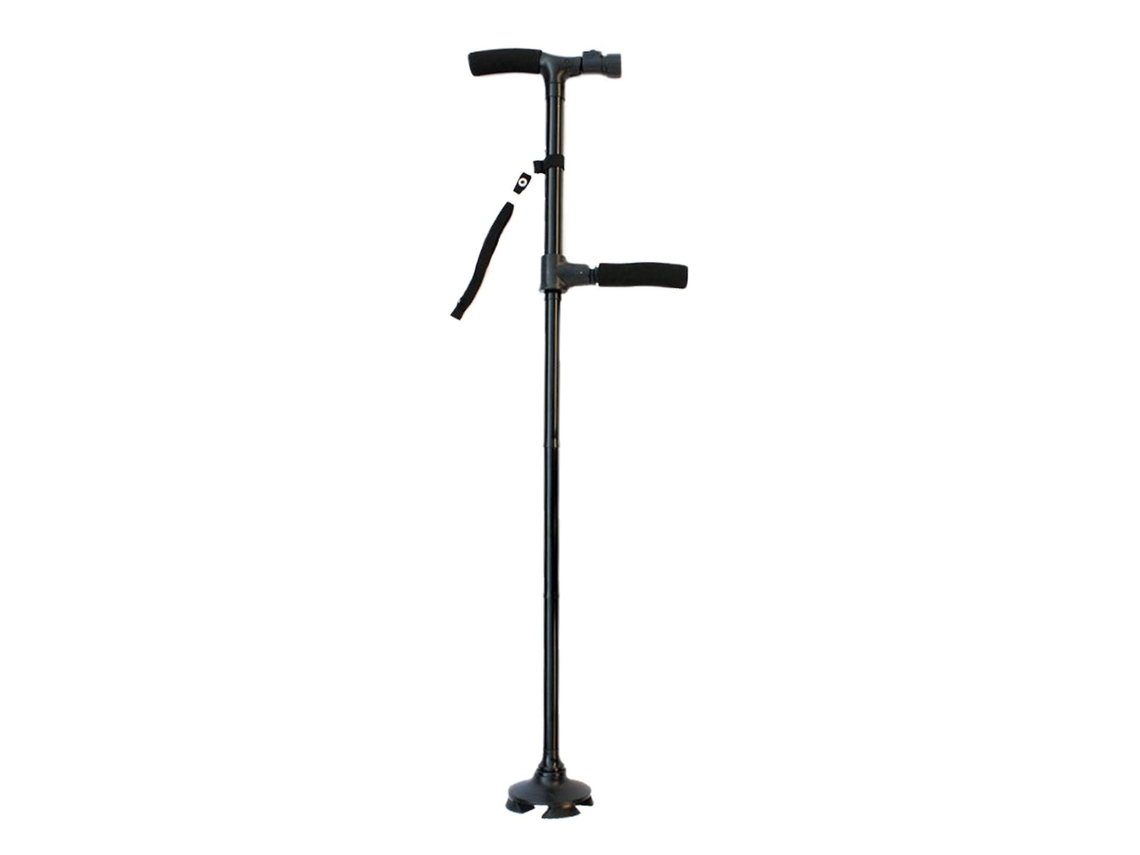Bastón plegable con luz LED para hombres y mujeres que gustan de subir escaleras.