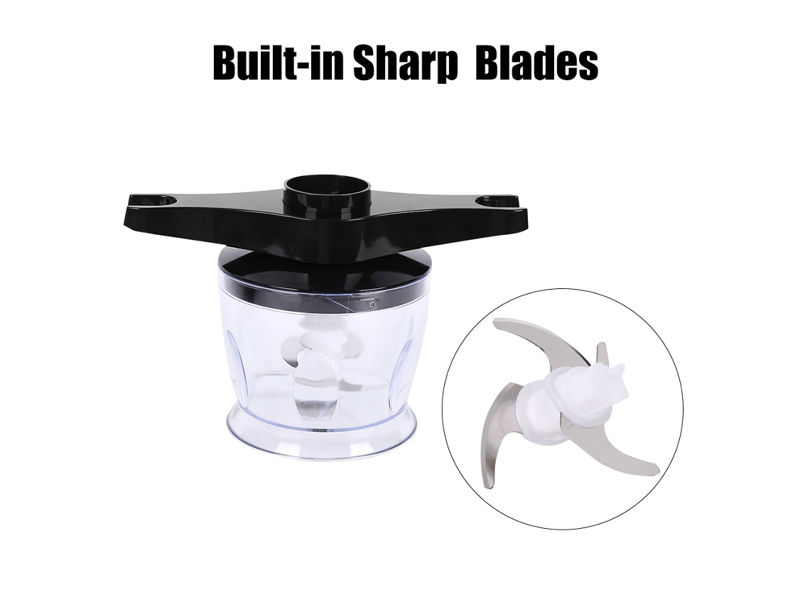 Batidora De Mano 4 En 1, 600 W, 3 Velocidades, Varillas/picador De Acero Inoxidable.