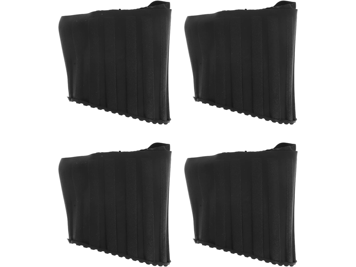 4 Almohadillas Antideslizantes De Goma Para Escalera Extensible, Color Negro.