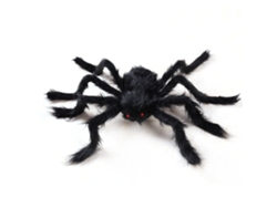 Araña Falsa Gigante 150cm Peluda Negra Posable Decoración Halloween Escalofriante Para Hogar Jardín