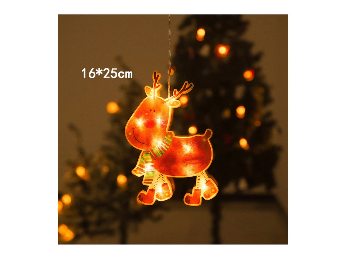 Luz navideña con ventosa Luz decorativa para ventanas Luz navideña KH2023