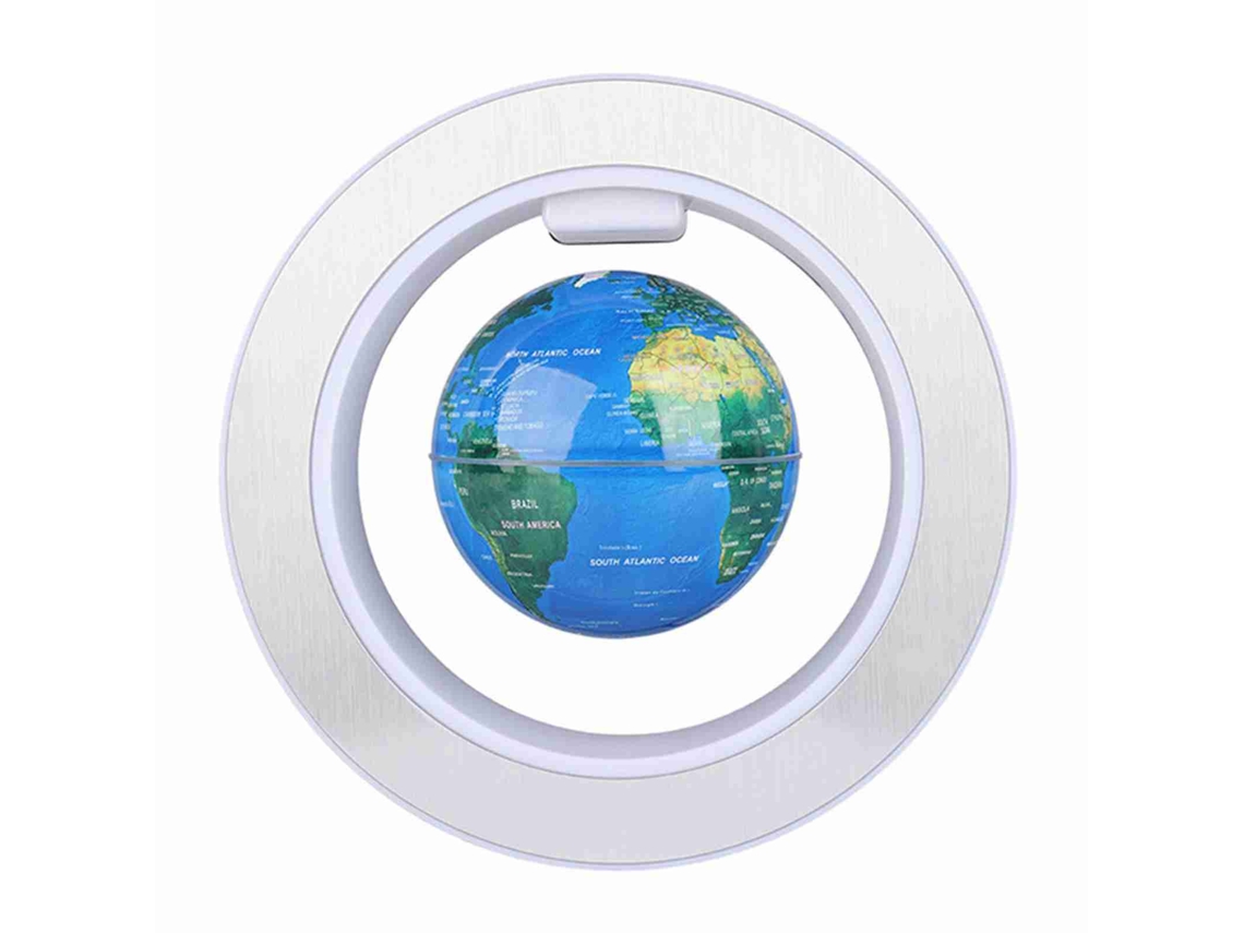 Globo Magnético Flotante Giratorio Con Luz Led Decorativa Para El Hogar Y La Oficina.