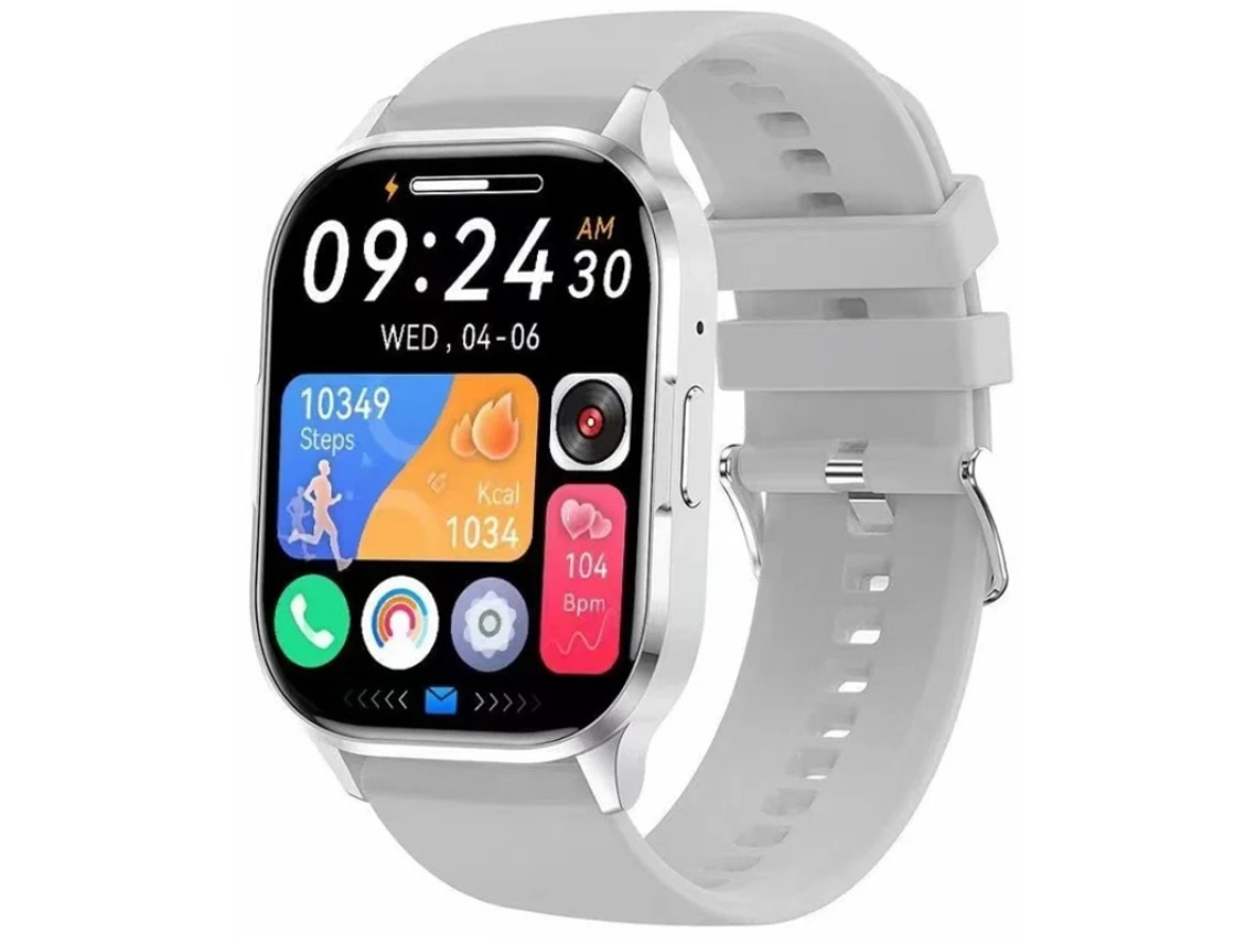 Reloj inteligente con pantalla Amoled, llamadas Bluetooth, asistente de voz, monitorización de frecuencia cardíaca y presión arterial, y múltiples modos ESP Bestvite