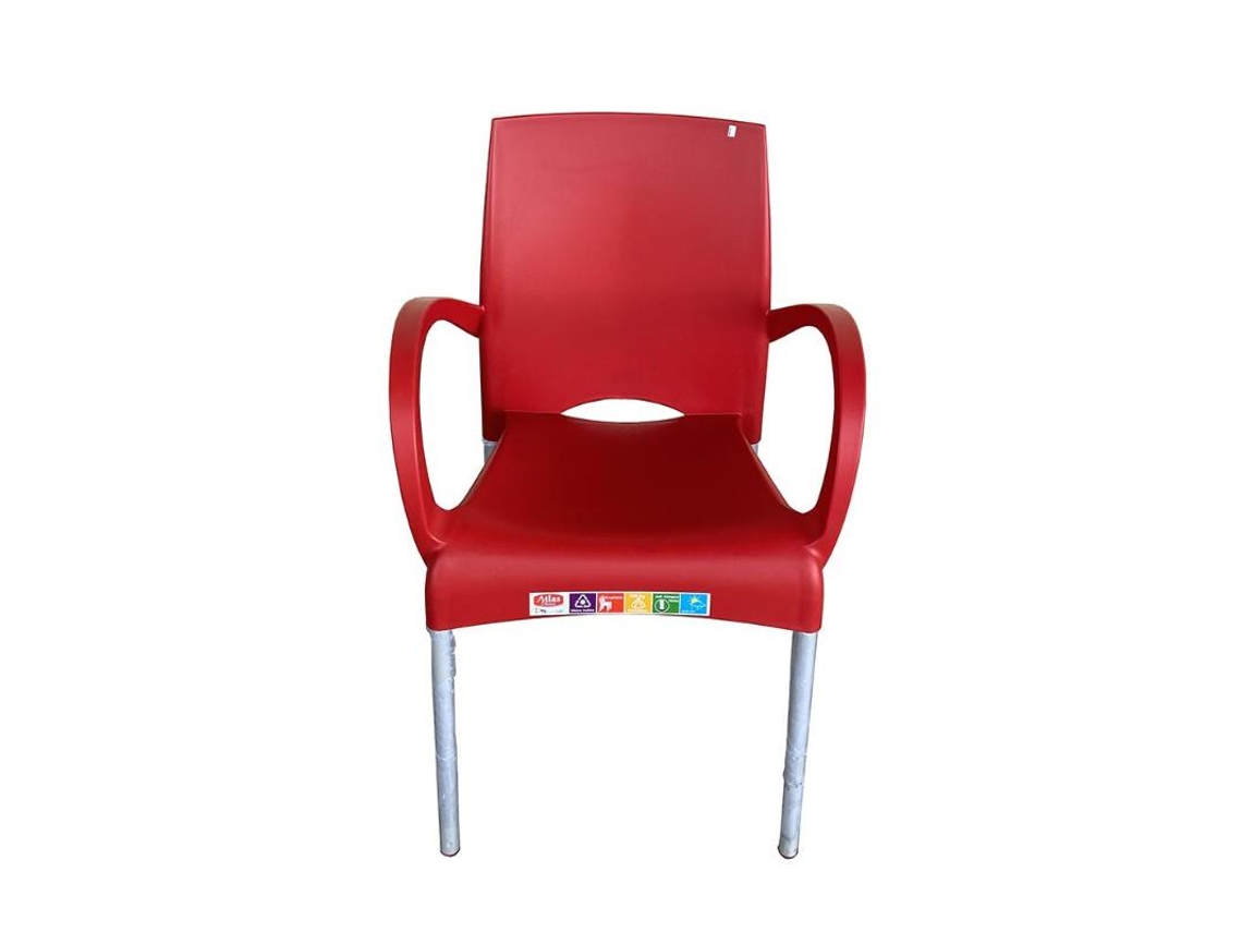 Sillon resina alumnio ourika rojo