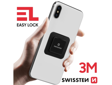 Adaptador Smartphone Easy Lock Fijación SWISSTEN Negro