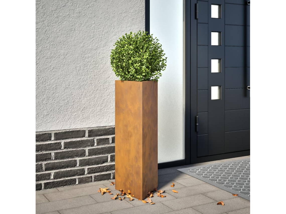 Jardinera triangular de acero resistente a la intemperie Lovely Home