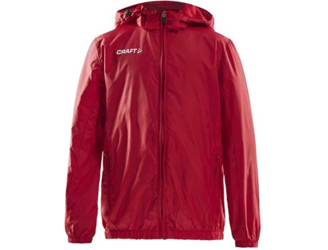 Abrigo para Hombre CRAFT Windbreaker Rojo para Fútbol (146 - 152 cm)