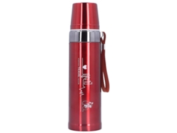 Termo de acero inoxidable blanco de 500 ml con medición inteligente de temperatura para niños slowmoose