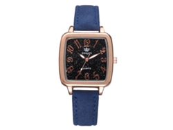 Reloj Analógico De Cuarzo Con Correa Ajustable De Pu, Estilo Clásico, Elegante Y Lujoso (azul)