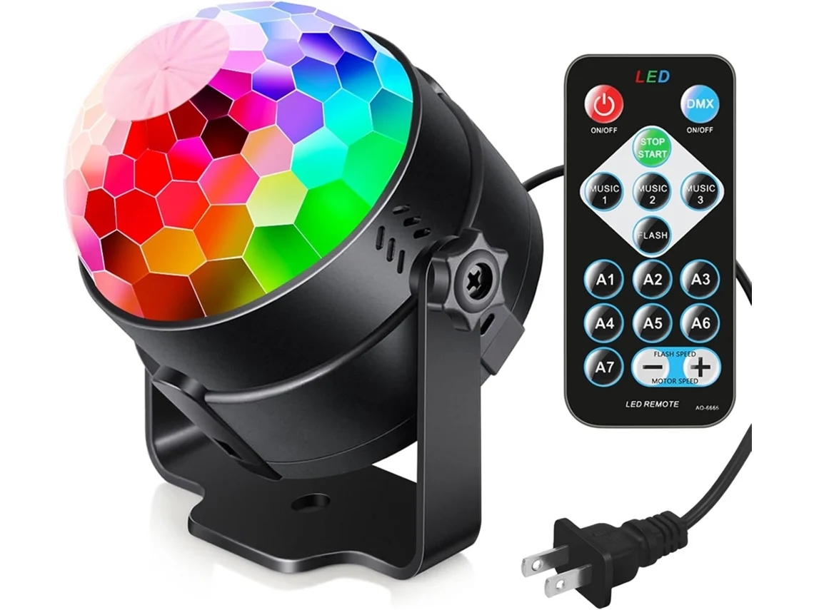 Luces de fiesta ELORY activadas por sonido con control remoto para DJs
