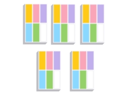 50 Hojas de Etiquetas Coloridas - Pegatinas Impermeables para Nombres y Notas NEVEANCE
