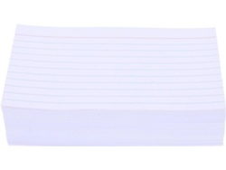 5 x 7,5 cm para estudiar y preparar presentaciones, 400 fichas rayadas: 12 horizontales