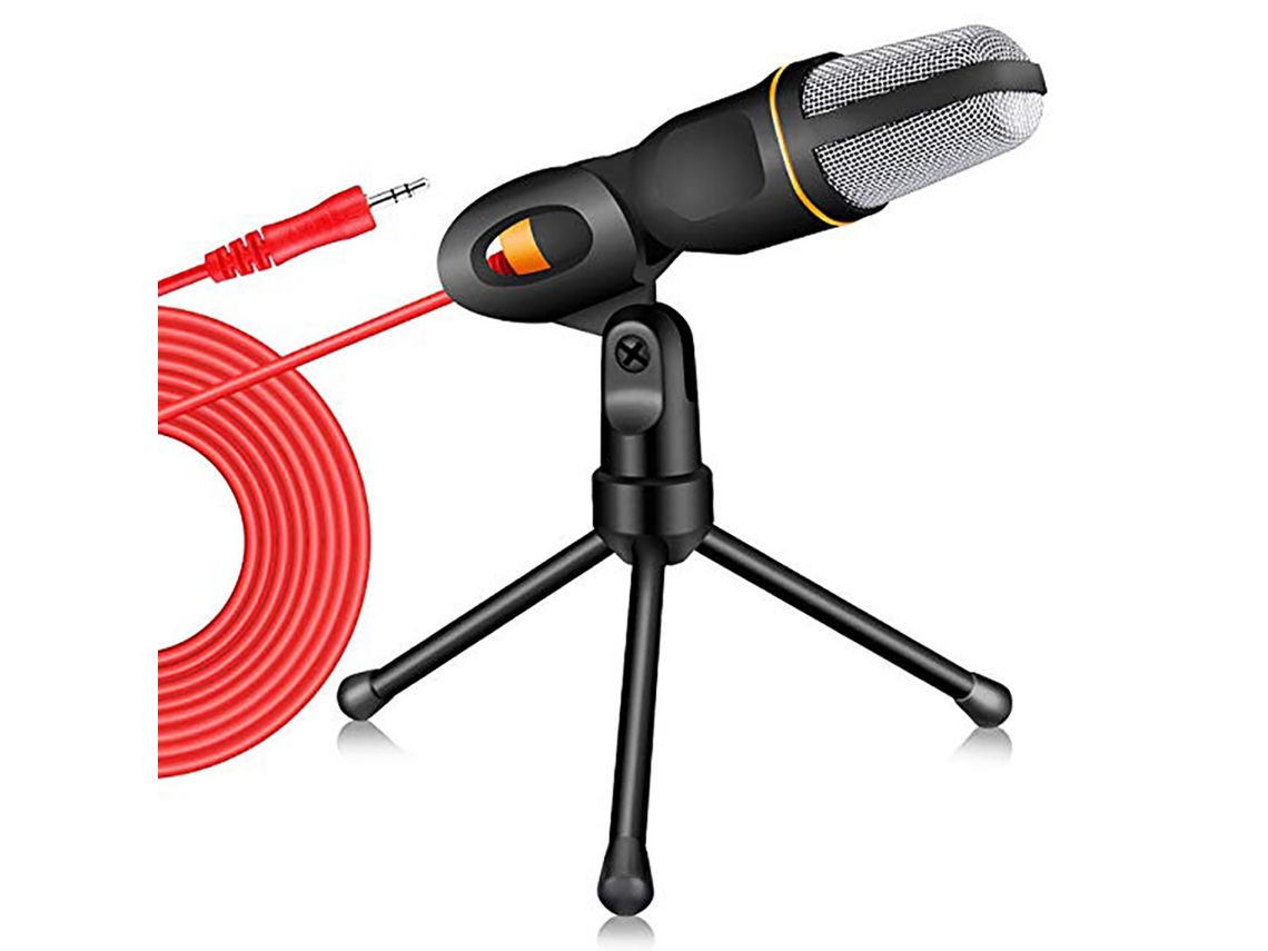 Micrófono de condensador profesional con cable, ideal para computadoras, karaoke, estudios de sonido y sistemas de audio para videojuegos. Mdug