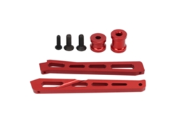 Suporte De Chassi Frontal E Traseiro De Metal Para Arrma 1/7 1/8 Carro Rc Em Liga De Alumínio Atualização Vermelho