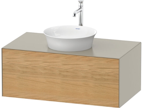 DURAVIT Tulip blanco, mueble de pared, ancho 1000 x fondo 550mm, con 1x extraíble, con tecnología tip-on, WT49760