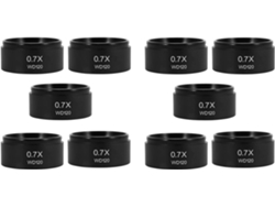 Microscopio Estereoscópico Trinocular Wd120 10x 0.7x Con Lente Objetivo Auxiliar Barlow De 48 Mm
