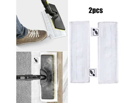 Almohadillas de tela para suelo limpiador para Karcher Easyfix Sc1 Sc2 Sc3 Sc4 Sc5, repuesto de accesorios para aspiradoras, 2 piezas